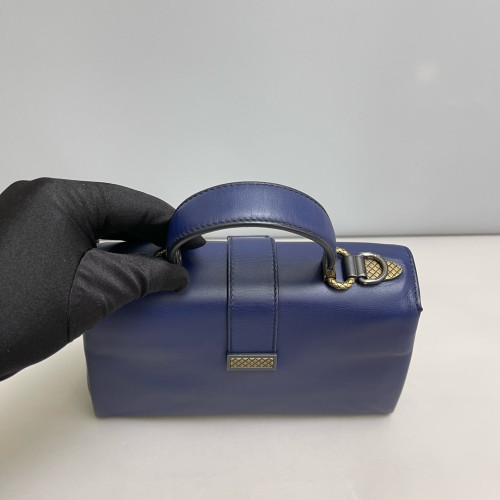 Bottega Veneta Small Piazza Bag Nappa Blue