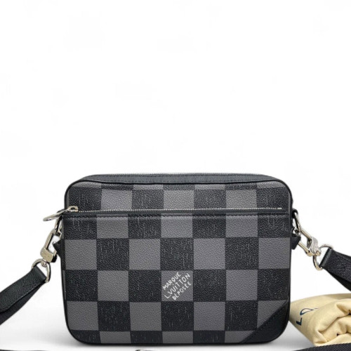 Louis Vuitton Trio Messenger Bag Damier Graphite Black Grey