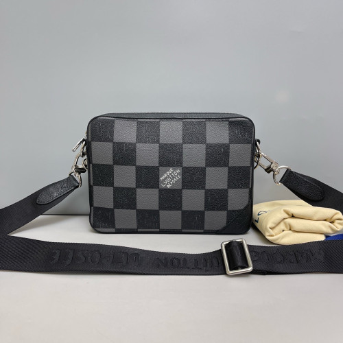 Louis Vuitton Trio Messenger Bag Damier Graphite Black Grey