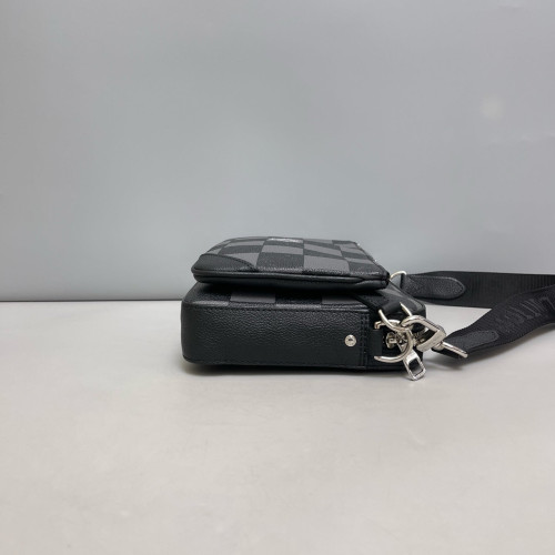 Louis Vuitton Trio Messenger Bag Damier Graphite Black Grey