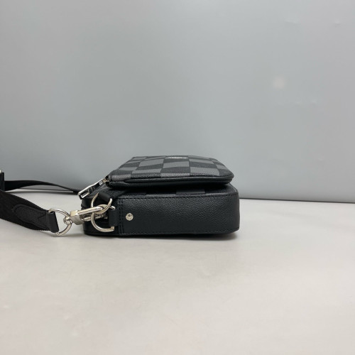 Louis Vuitton Trio Messenger Bag Damier Graphite Black Grey