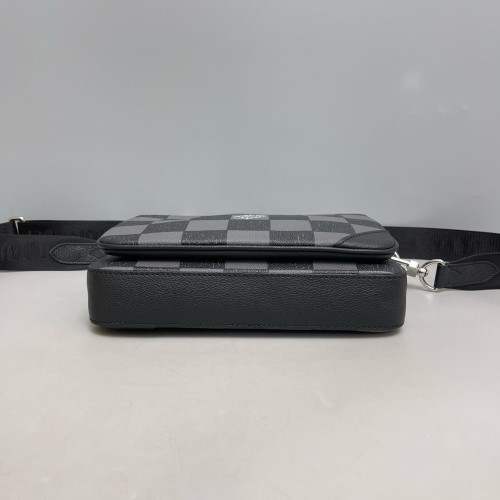 Louis Vuitton Trio Messenger Bag Damier Graphite Black Grey