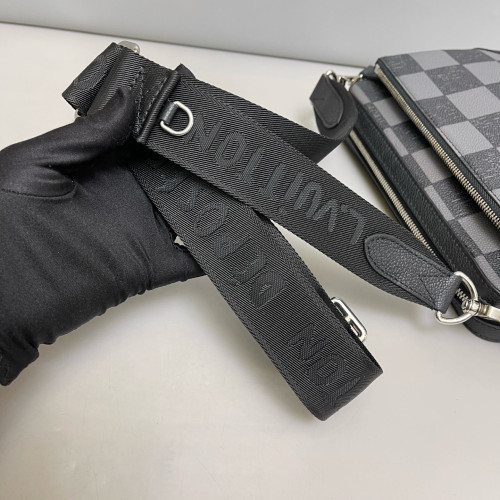 Louis Vuitton Trio Messenger Bag Damier Graphite Black Grey