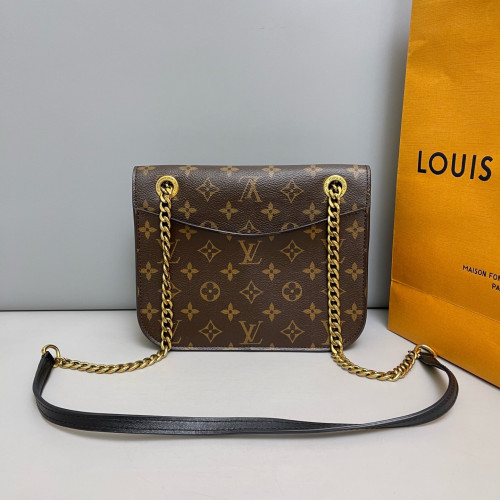 Louis Vuitton Passy Chain Shoulder Bag Monogram Brown Louis Vuitton Passy Chain Shoulder Bag Monogram Brown