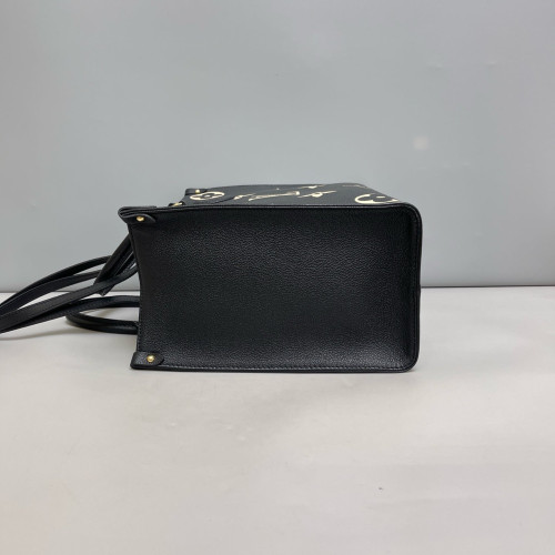 Louis Vuitton Onthego MM Monogram Empreinte Giant Black White