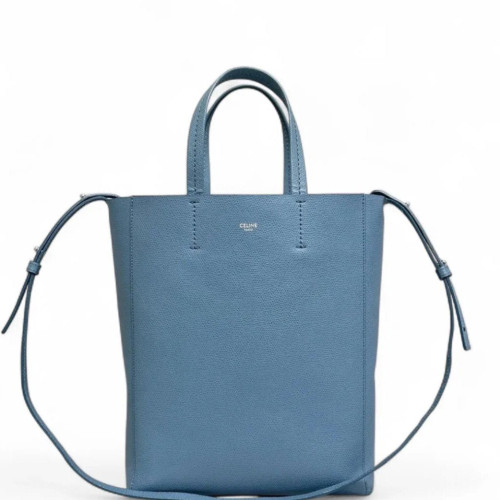 Celine Small Cabas Tote Grained Calfskin Blue