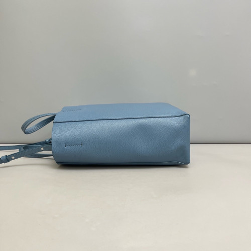 Celine Small Cabas Tote Grained Calfskin Blue