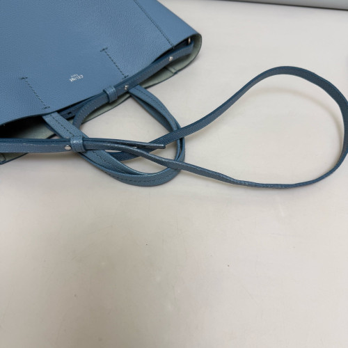 Celine Small Cabas Tote Grained Calfskin Blue