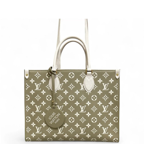 Louis Vuitton Onthego MM Monogram Empreinte White