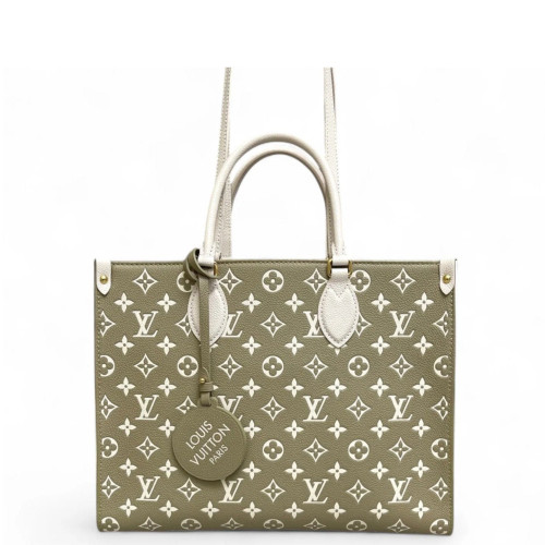 Louis Vuitton Onthego MM Monogram Empreinte White