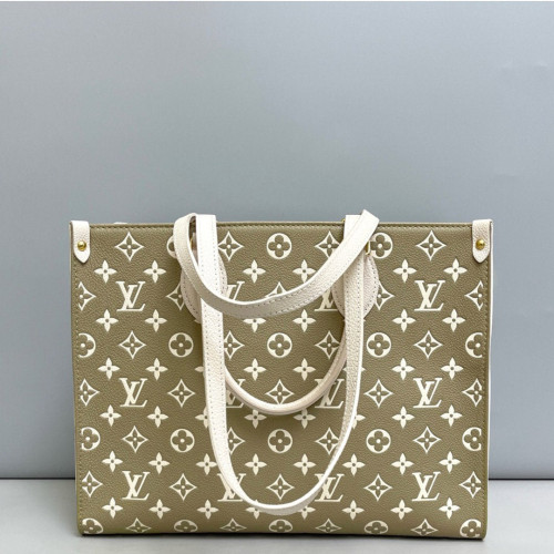 Louis Vuitton Onthego MM Monogram Empreinte White