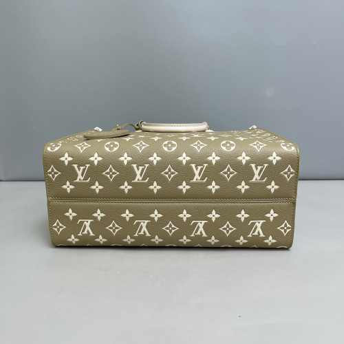 Louis Vuitton Onthego MM Monogram Empreinte White