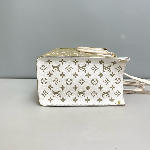 Louis Vuitton Onthego MM Monogram Empreinte White