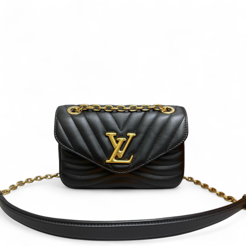 Louis Vuitton New Wave Chain Bag PM Calfskin Black