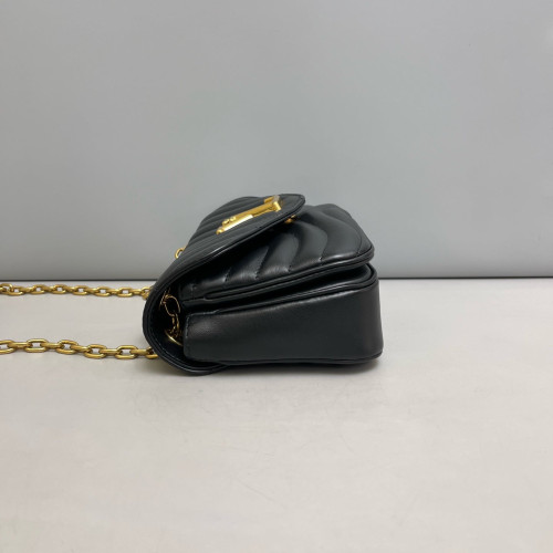 Louis Vuitton New Wave Chain Bag PM Calfskin Black