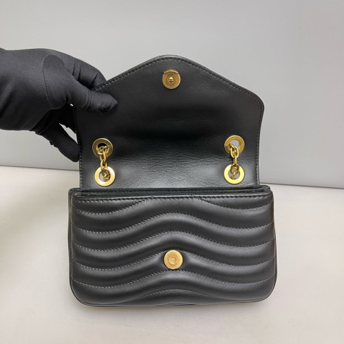Louis Vuitton New Wave Chain Bag PM Calfskin Black