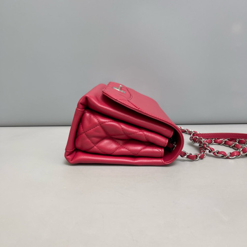 Chanel Quilted Flap Bag Calfskin Red
