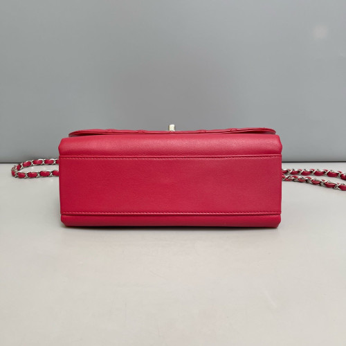 Chanel Quilted Flap Bag Calfskin Red