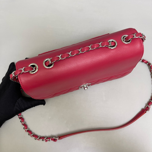 Chanel Quilted Flap Bag Calfskin Red
