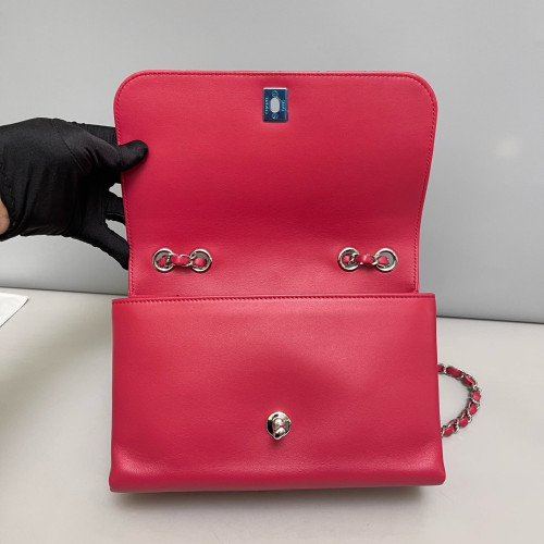 Chanel Quilted Flap Bag Calfskin Red