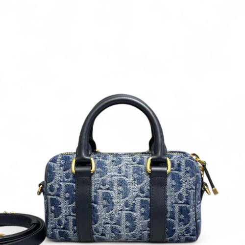 Dior Groove 17 Bag Denim Blue Navy