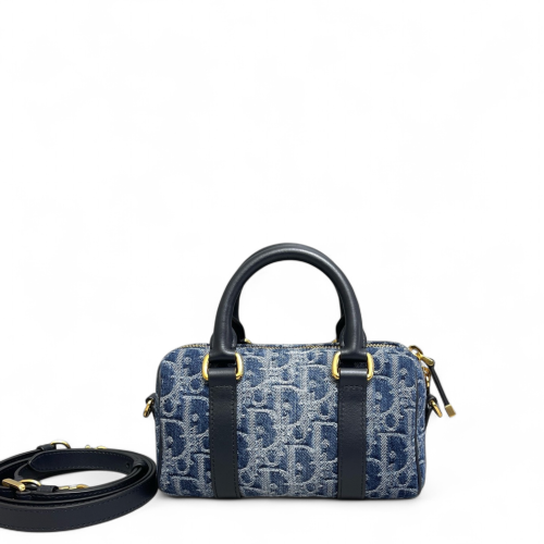 Dior Groove 17 Bag Denim Blue Navy