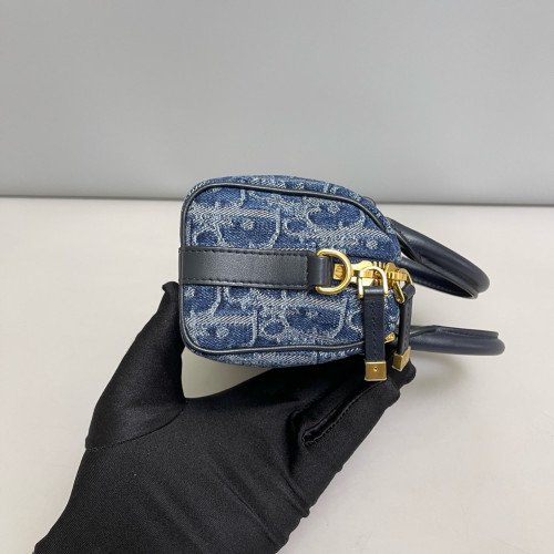 Dior Groove 17 Bag Denim Blue Navy