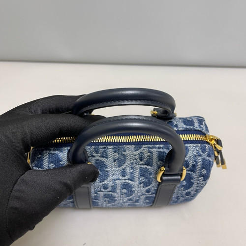 Dior Groove 17 Bag Denim Blue Navy