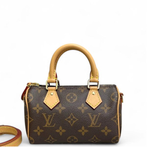Louis Vuitton Nano Speedy Bandouliere Monogram Brown