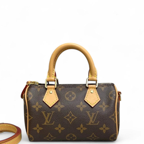 Louis Vuitton Nano Speedy Bandouliere Monogram Brown