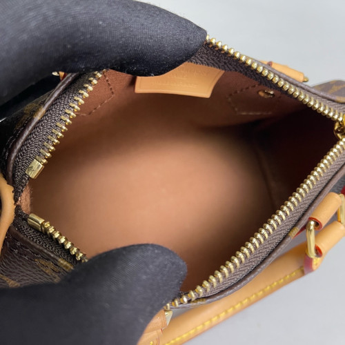 Louis Vuitton Nano Speedy Bandouliere Monogram Brown