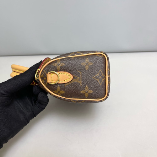 Louis Vuitton Nano Speedy Bandouliere Monogram Brown