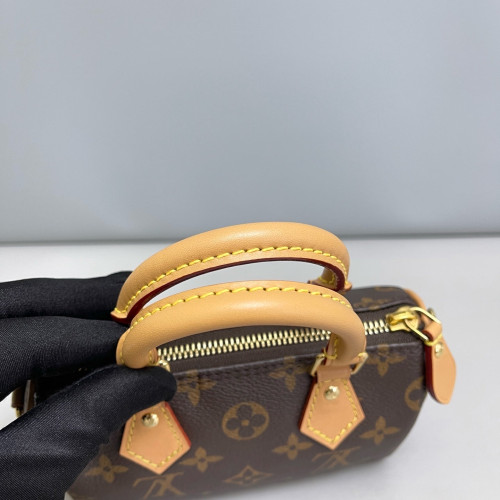 Louis Vuitton Nano Speedy Bandouliere Monogram Brown