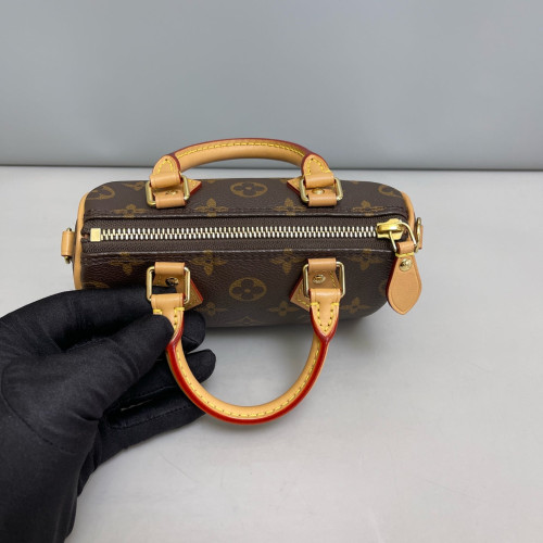 Louis Vuitton Nano Speedy Bandouliere Monogram Brown