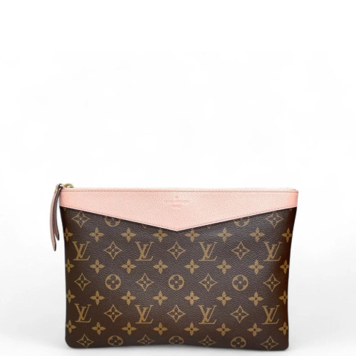 Louis Vuitton Daily Pouch Monogram Pink Brown