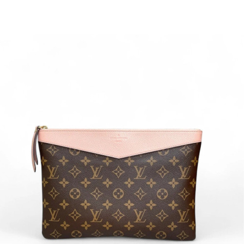 Louis Vuitton Daily Pouch Monogram Pink Brown