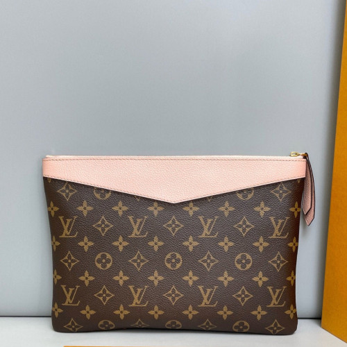 Louis Vuitton Daily Pouch Monogram Pink Brown