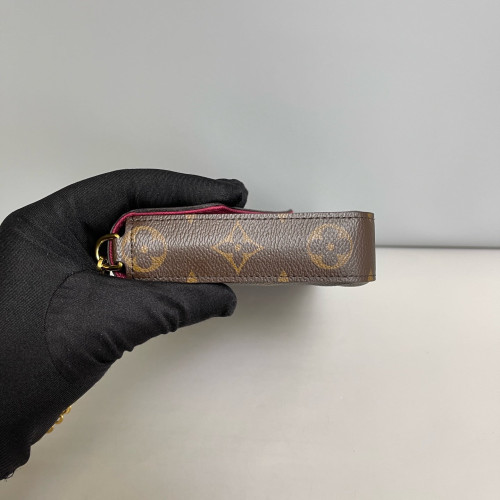 Louis Vuitton Pochette Felicie Chain Wallet Monogram Brown Louis Vuitton Pochette Felicie Chain Wallet Monogram Brown