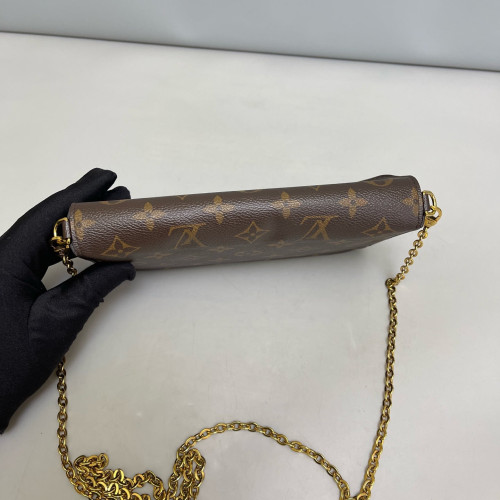 Louis Vuitton Pochette Felicie Chain Wallet Monogram Brown Louis Vuitton Pochette Felicie Chain Wallet Monogram Brown