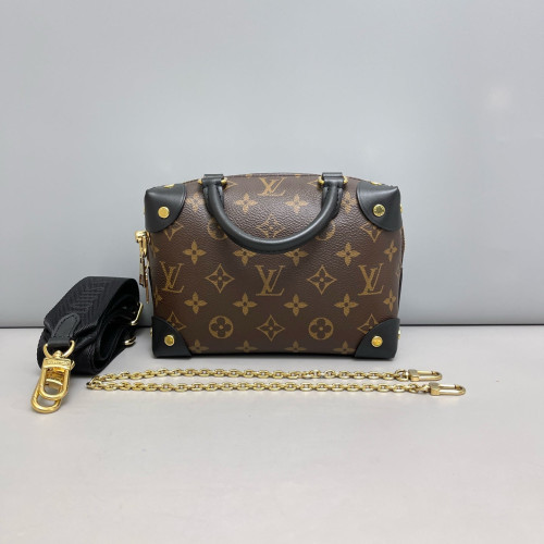 Louis Vuitton Petite Malle Souple Monogram Brown Black
