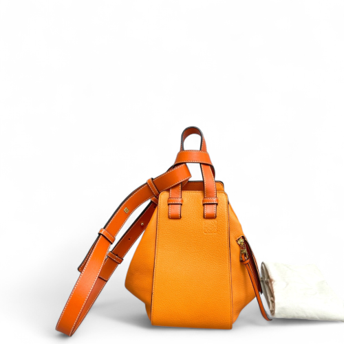 Loewe Small Hammock Grained Calfskin Orange