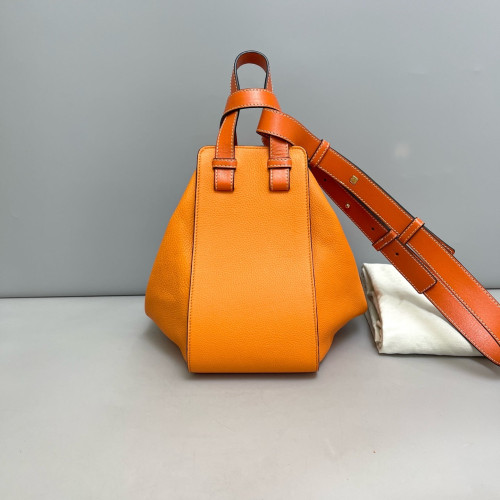 Loewe Small Hammock Grained Calfskin Orange