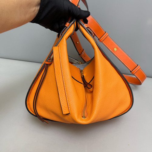 Loewe Small Hammock Grained Calfskin Orange