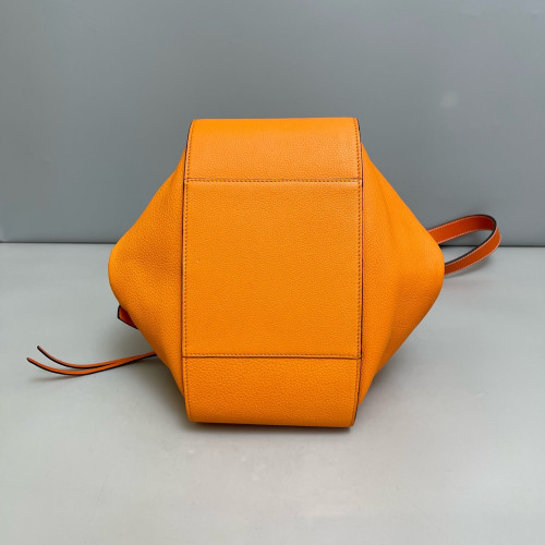 Loewe Small Hammock Grained Calfskin Orange