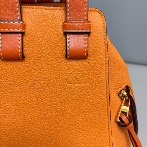 Loewe Small Hammock Grained Calfskin Orange