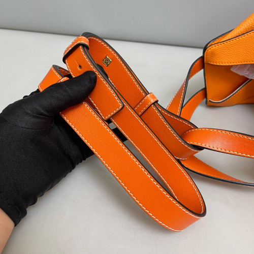 Loewe Small Hammock Grained Calfskin Orange