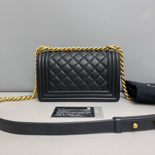 Chanel Quilted Mini Boy Flap Calfskin Black