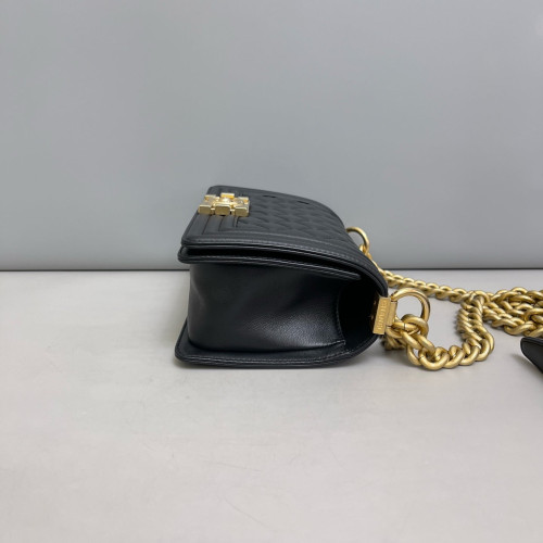 Chanel Quilted Mini Boy Flap Calfskin Black