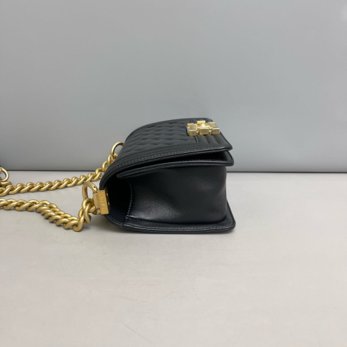 Chanel Quilted Mini Boy Flap Calfskin Black