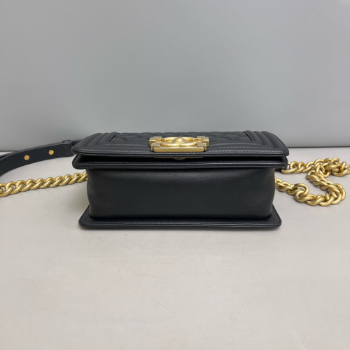 Chanel Quilted Mini Boy Flap Calfskin Black